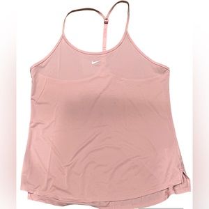 👋🏾 NIKE SIZE LARGE BLUSH TANK NWT Adjustable strap lightweight movement